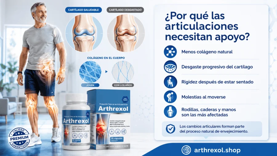 Arthrexol — apoyo para las articulaciones con los años