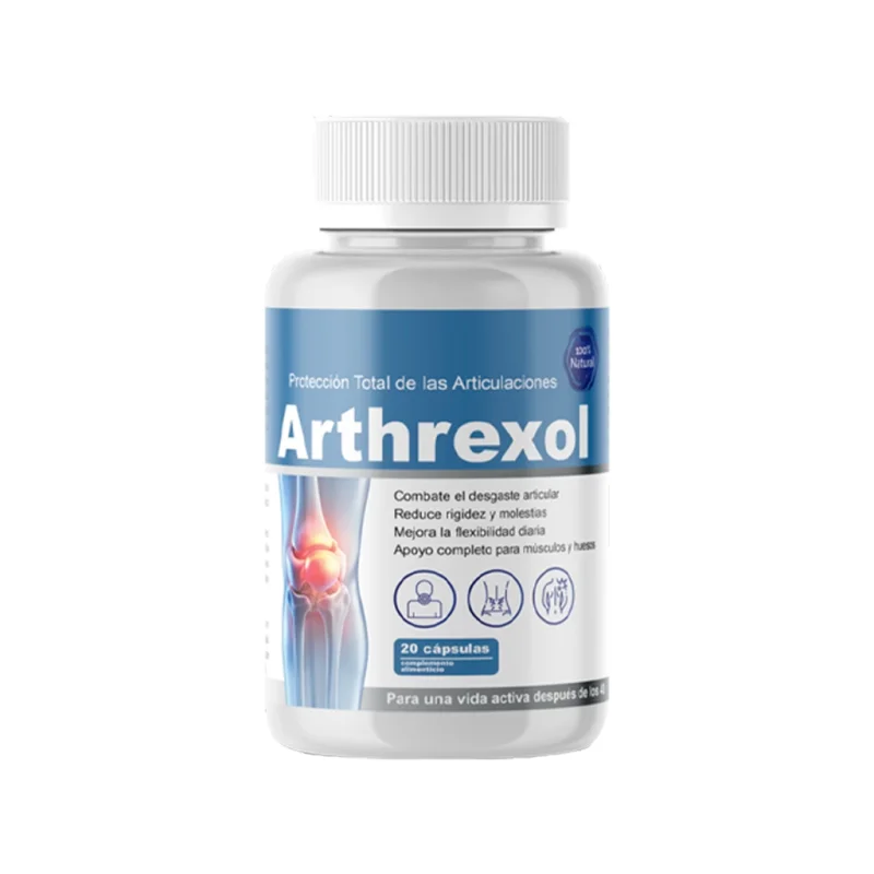 Arthrexol cápsulas para las articulaciones en Guatemala, frasco de 20 cápsulas