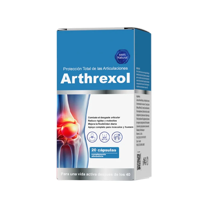 Arthrexol — frasco del complemento alimenticio, 20 cápsulas
